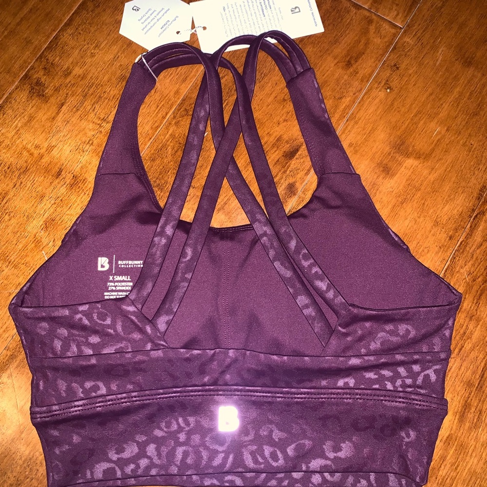 BuffBunny Venom Leopard Rosa V2 Sports Bra - Picture 2 of 6